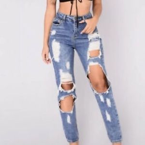 Fashion Nova Janel Mom/boyfriend Jeans
